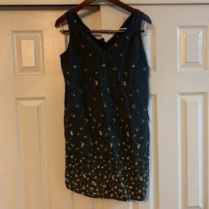 Old Navy Sundress Navy Blue & Yellow Size Medium